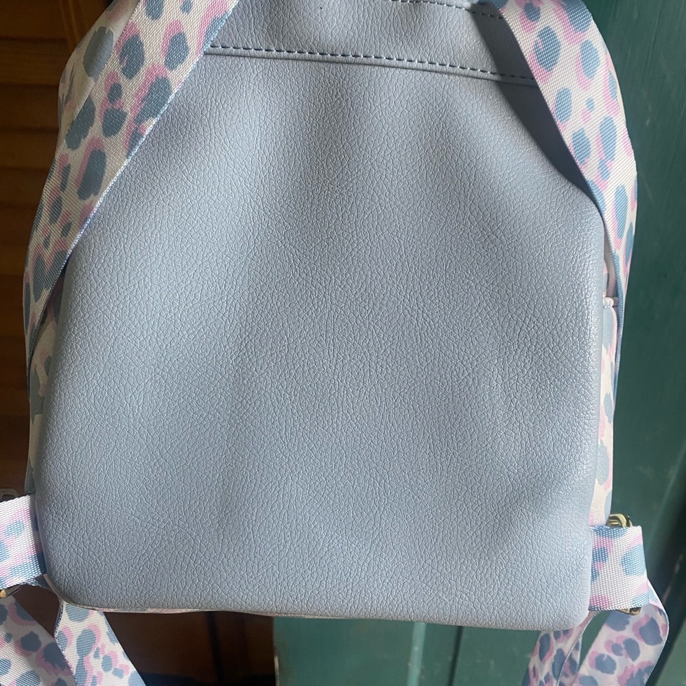 Quilted Blue Backpack - Picture 2 of 2